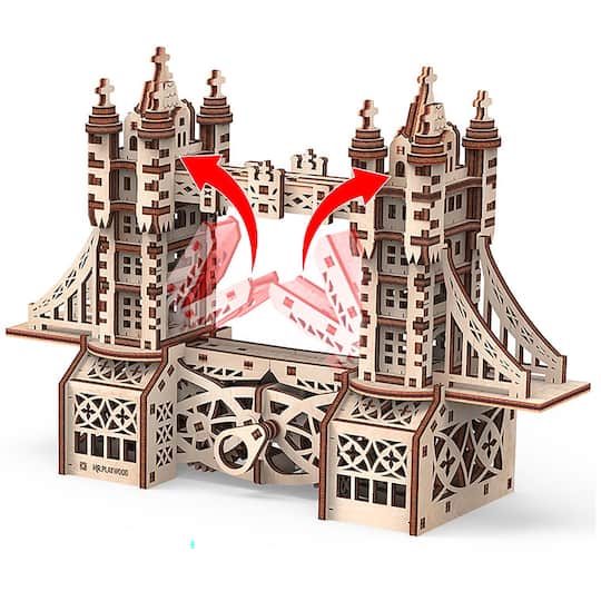 Mr.PLAYWOOD Tower Bridge S 3D Wooden STEM Model